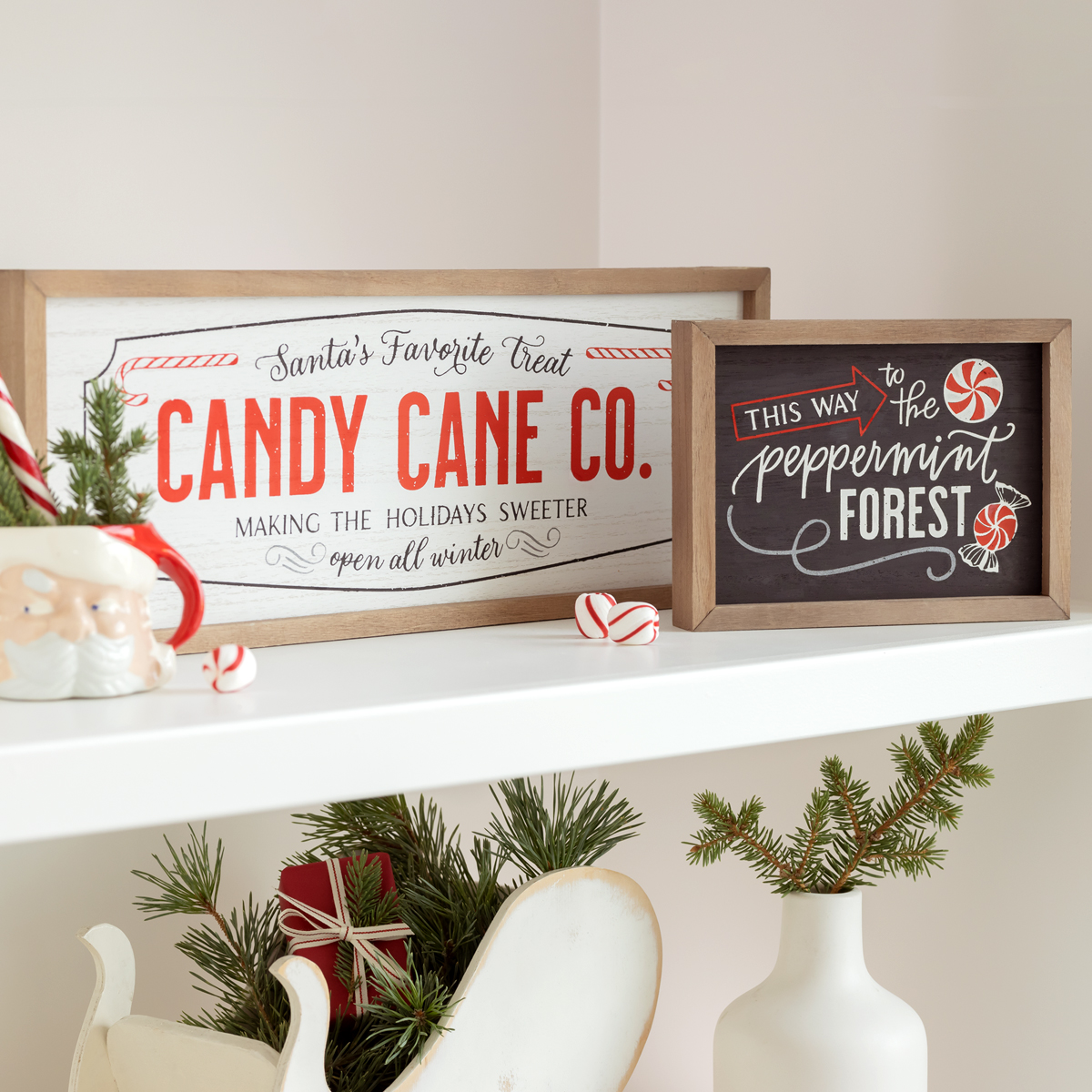 Chalk Couture. Candy Cane Co. Transfer Home Décor Chalk Couture™