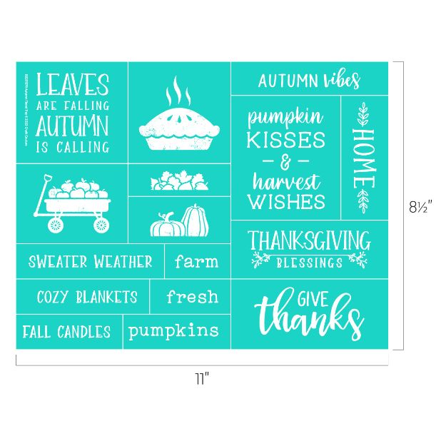 Chalk Couture. Autumn Tiered Tray