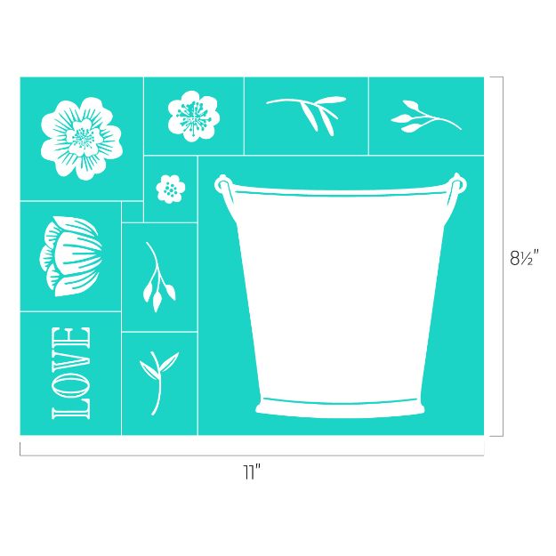 Chalk Couture. Bloom & Blossom Collection—Flower Bucket