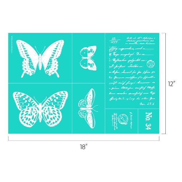 Chalk Couture. Etched Butterflies Transfer Chalk Couture™