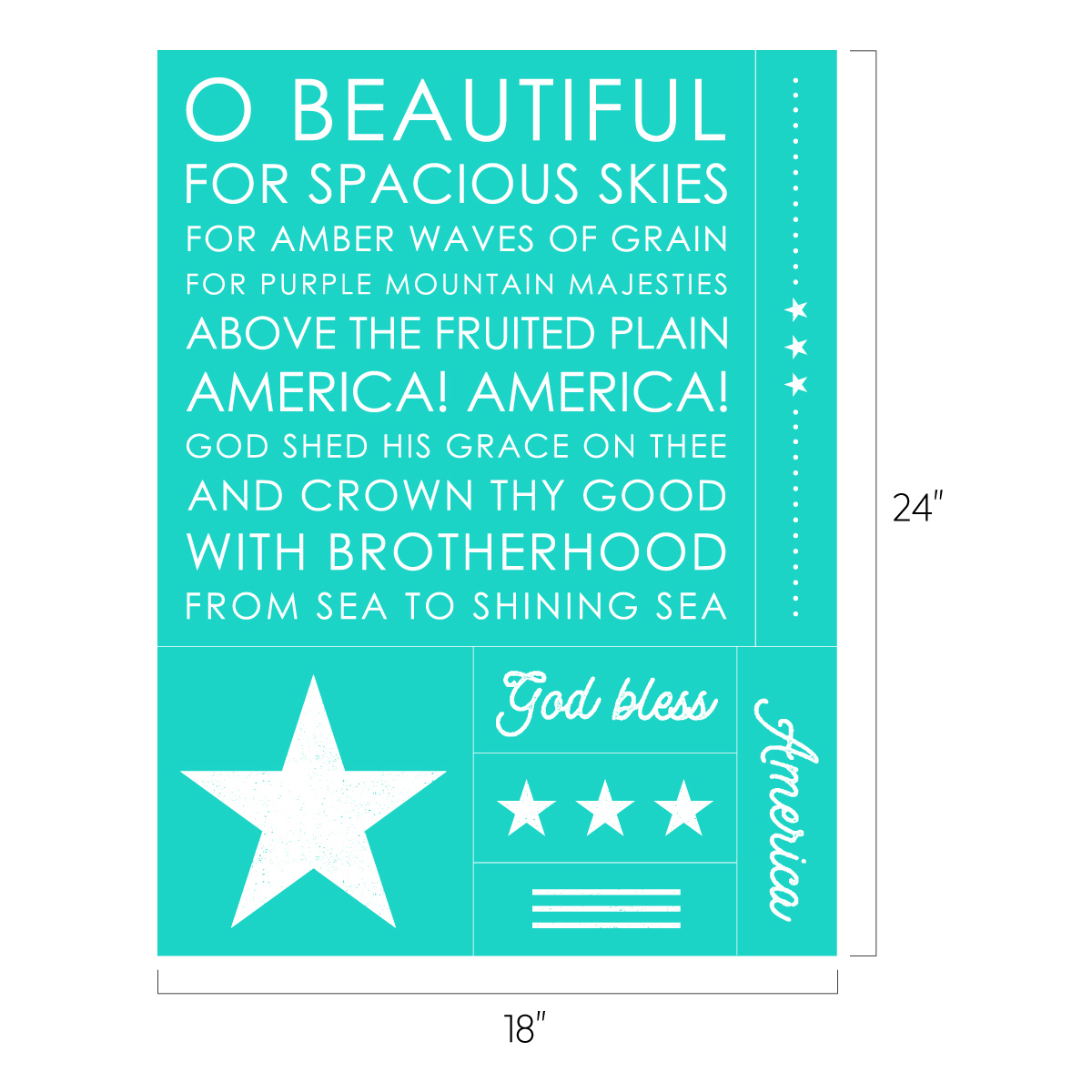 Chalk Couture. Stars and Stripes