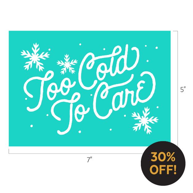 Chalk Couture. Transfer Home Décor Chalk Couture™Too Cold