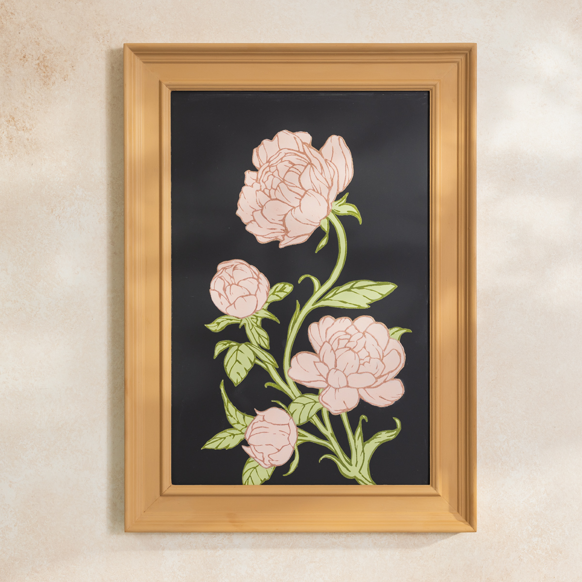 Chalk Couture. Etched Peonies