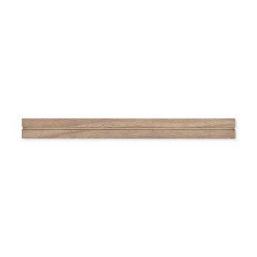 Show details for Chalkable Chips Base A long, narrow wooden slat with a light brown finish. The slat has a smooth surface and a straight rectangular shape, with a groove running along its length at the bottom.