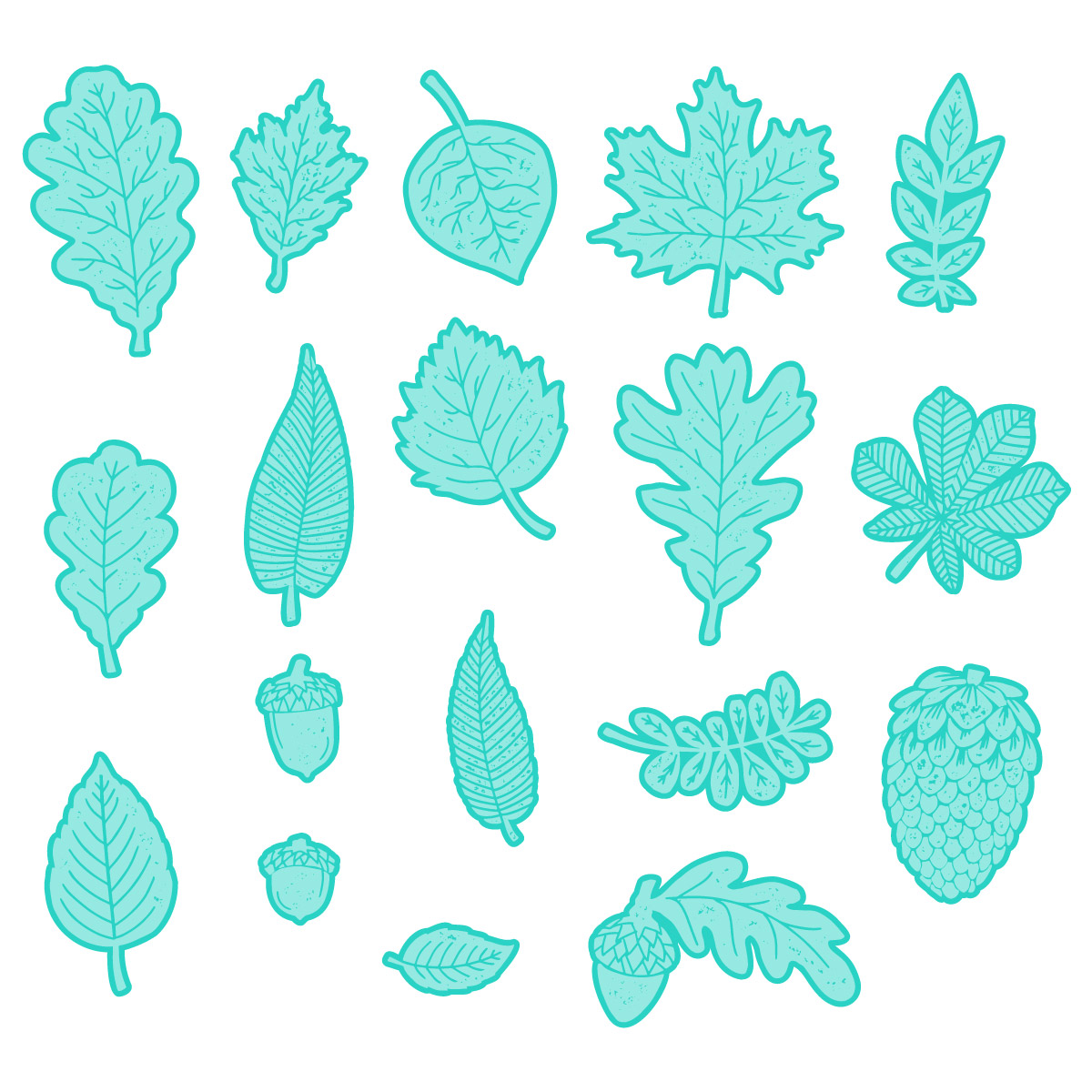 Chalk Couture. Digital Bundle - Autumn Leaves | Chalk Couture