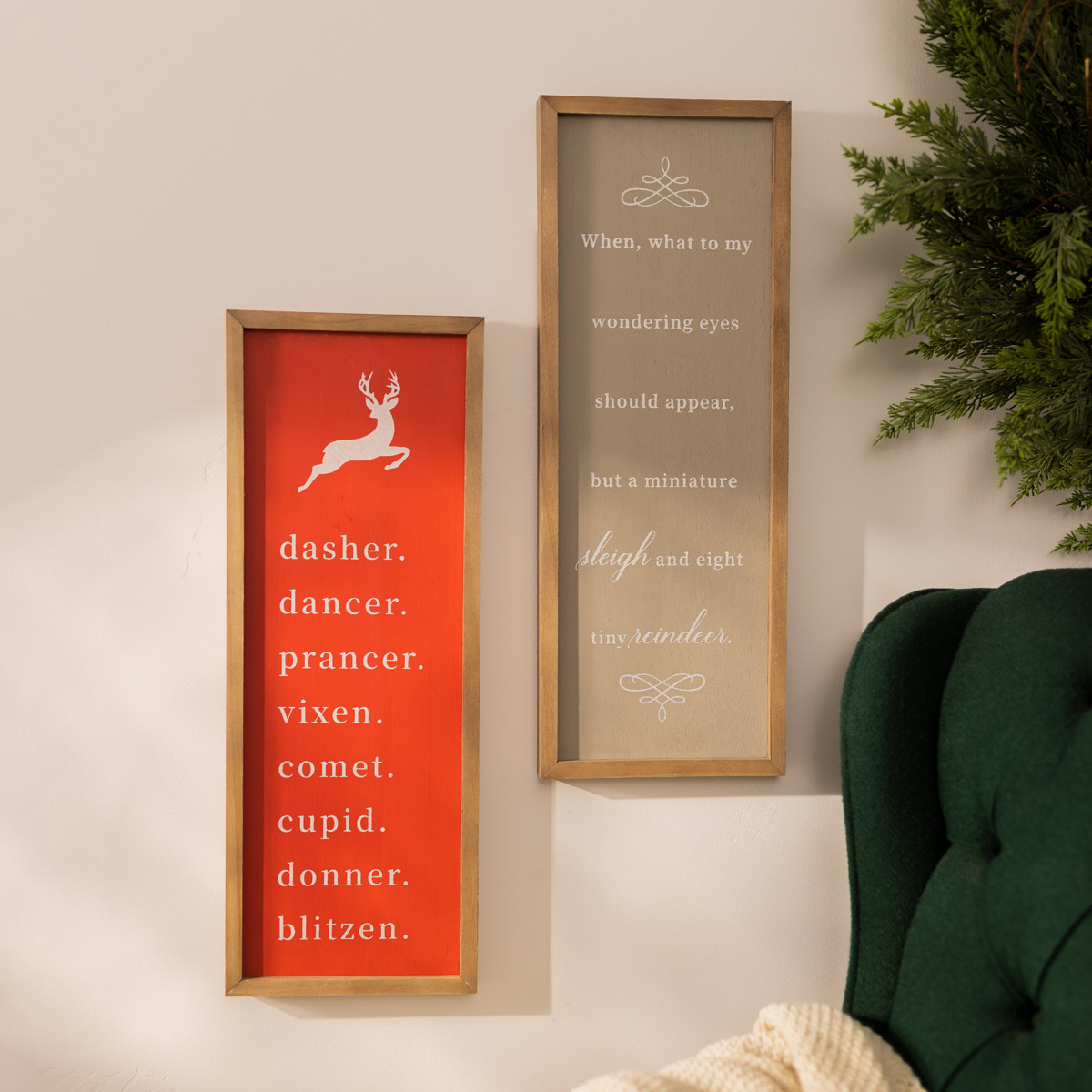 Chalk Couture. Eight Tiny Reindeer Home Decor Chalk Couture