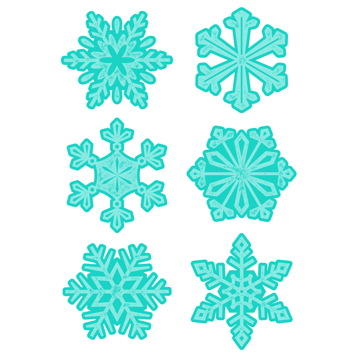 Chalk Couture. Digital Download - Classic Snowflakes | Chalk Couture