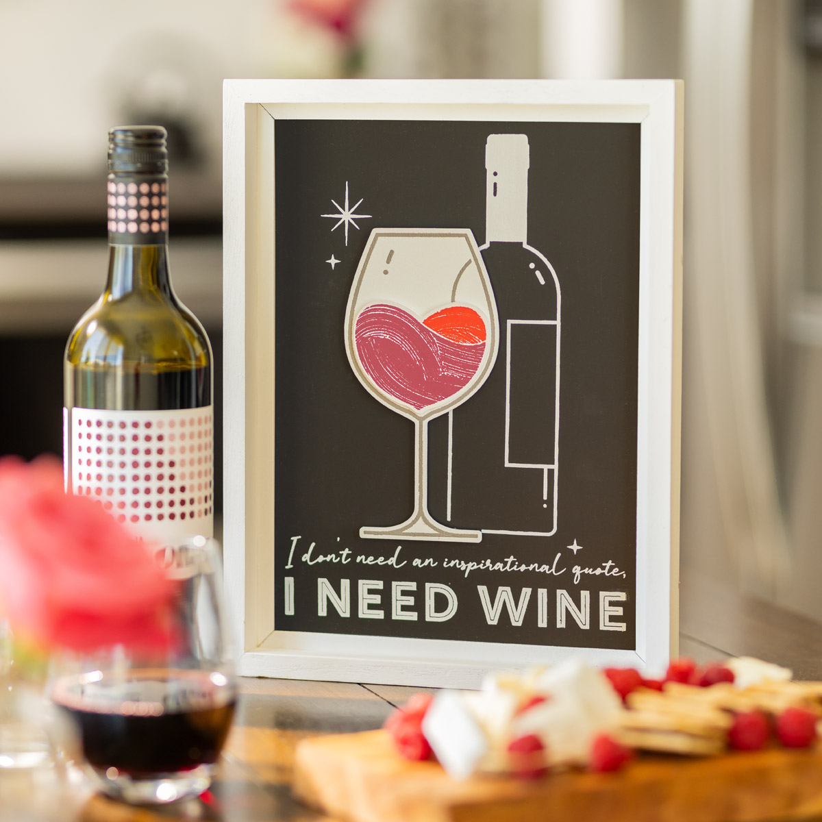 Chalk Couture. I Need Wine Chalkable Shapes | DIY | Chalk Couture