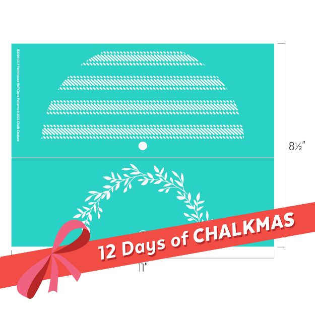 Chalk Couture. Farmhouse Half Circle Patterns DIY Chalk Couture