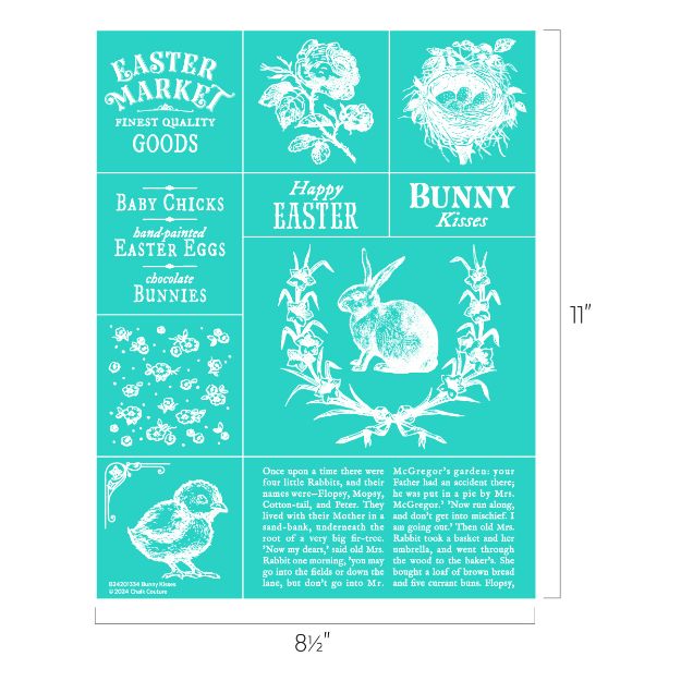 Chalk Couture. Bunny Kisses Home Decor Chalk Couture