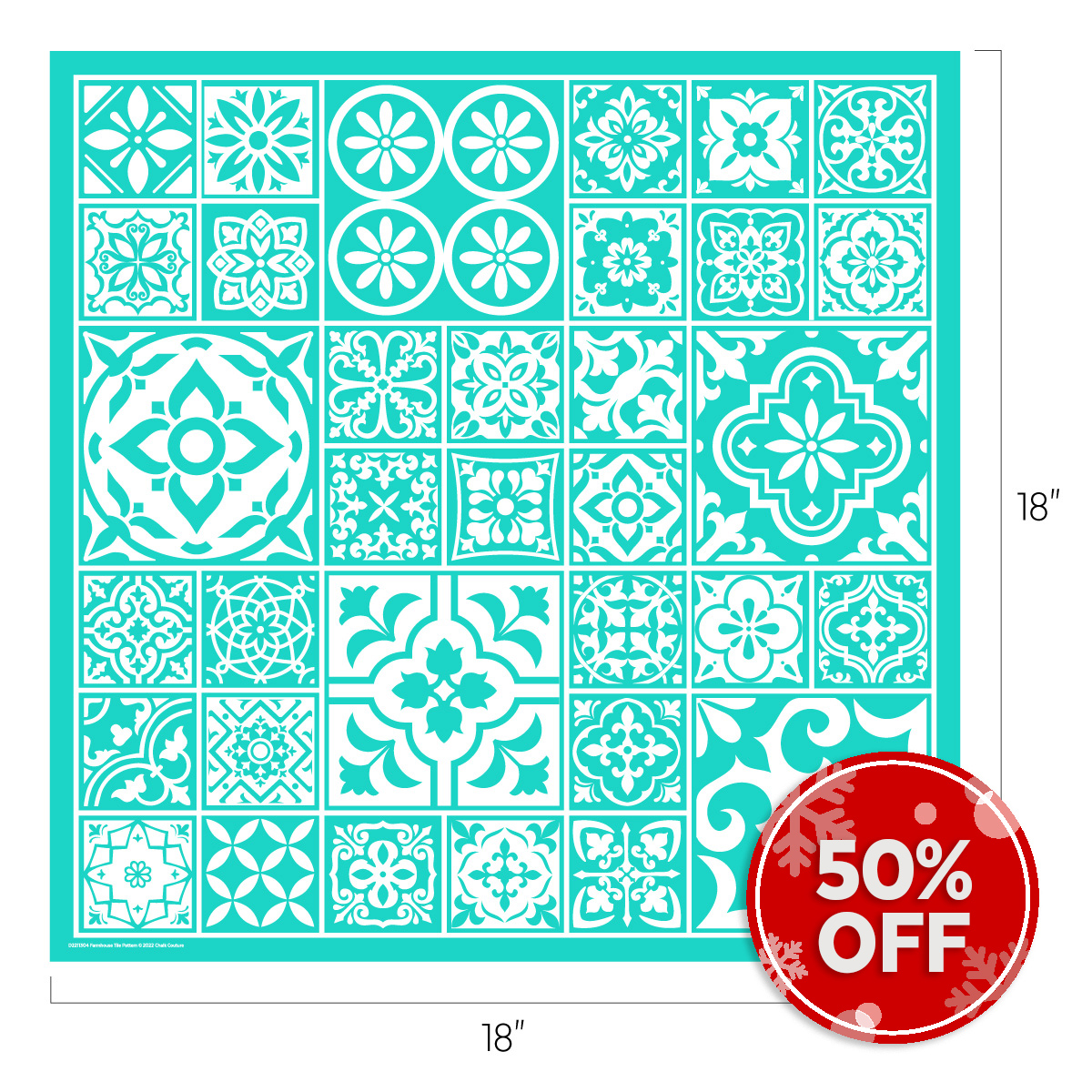 Chalk Couture. Farmhouse Tile Pattern Home Decor Chalk Couture