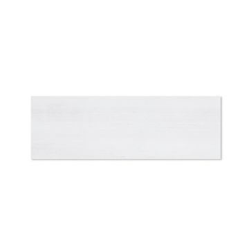 Show details for Wood Grain Outside The Box Frame Refill (6" x 18") A rectangular white tile with a subtle texture, shown against a plain background. The tile has clean edges and a smooth surface, suitable for use in various interior design applications such as flooring or wall coverings.