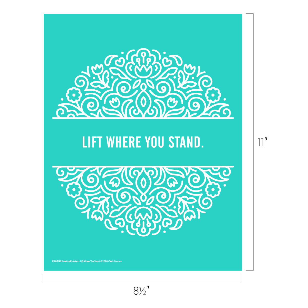 Chalk Couture. Lift Where You Stand Home Décor Chalk Couture™