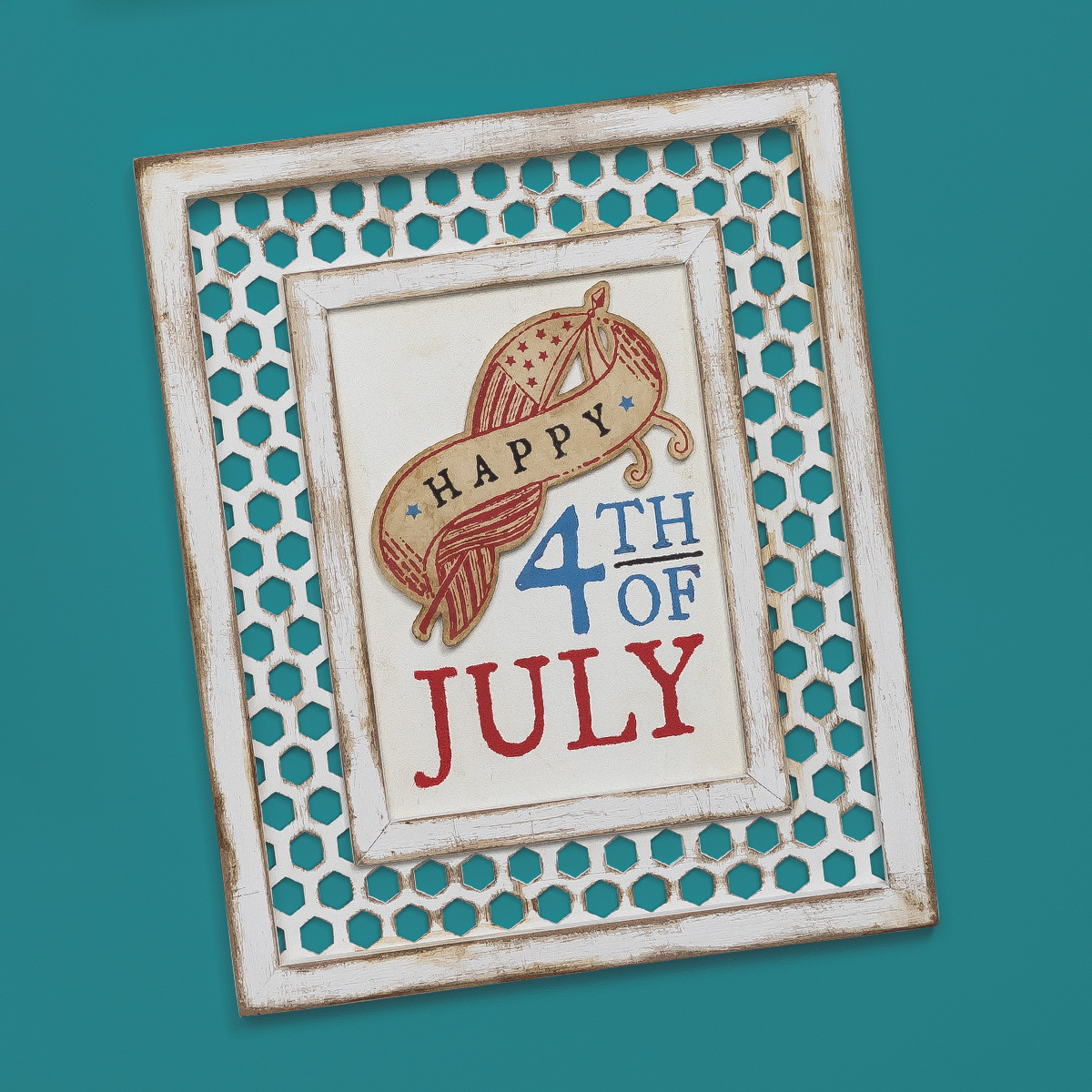 Chalk Couture. Happy 4th Of July Banner Home Decor Chalk Couture