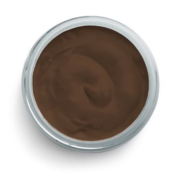 Show details for Espresso Paste A top view of an open round metallic container filled with smooth, brown shoe polish. The polish has a glossy texture and appears evenly distributed in the container.