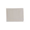 A neatly folded, plain beige or light gray fabric sheet is placed on a white background.