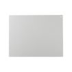 A plain, rectangular, light gray metal plate with two small holes near the top corners, set against a white background.