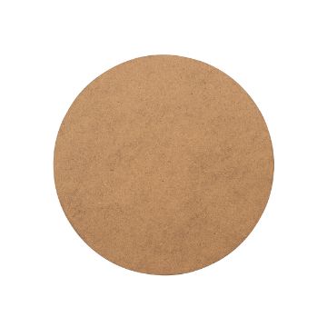 Show details for Simple Circle (9") A round, flat cork trivet with a smooth, natural brown surface, photographed against a white background.