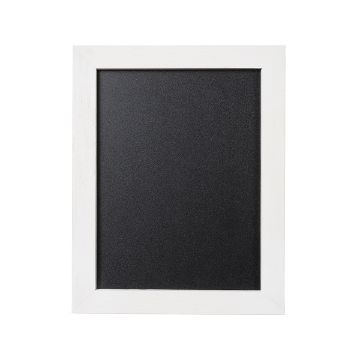 Show details for Everyday Reusable Frame (9" x 12") A blank blackboard with a white wooden frame, centered on a plain white background.