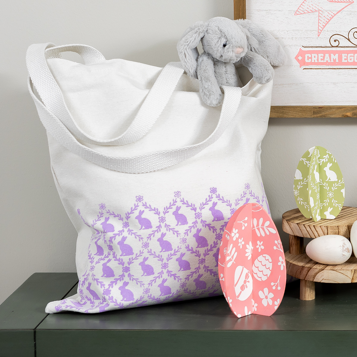 Chalk Couture. Bunnies & Blooms Pattern | Home Decor | Chalk Couture