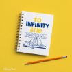 A white spiral notebook with a drawing of Buzz Lightyear and the words "TO INFINITY AND BEYOND" on the cover sits on a yellow surface next to a yellow pencil with a red eraser. © Disney/Pixar.