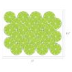 An arrangement of 20 overlapping lime slices on a white background. The image dimensions are 11 inches wide by 8.5 inches tall.