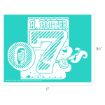 Turquoise graphic with "H. POTTER" text, a large number 7, a wand, a snitch, and a ring with a crest. Dimensions of image are 11 inches wide by 8.5 inches tall.