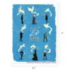 Blue poster with Harry Potter characters casting Patronus charms, which appear as glowing animal silhouettes. In the center is “25 Years of Magic.” Dimensions are 8.5 x 11 inches. Names and Patronus forms are labeled.