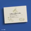 A wooden plaque featuring a coffee cup illustration and the phrase “Coffee, Coffee, Coffee” with a humorous definition and a Gilmore Girls logo, set against a blue background.